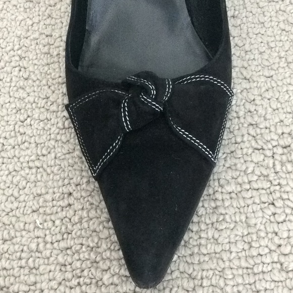 Black Suede Jaime Mascaro Size 39 1/2 Pumps - Picture 2 of 6